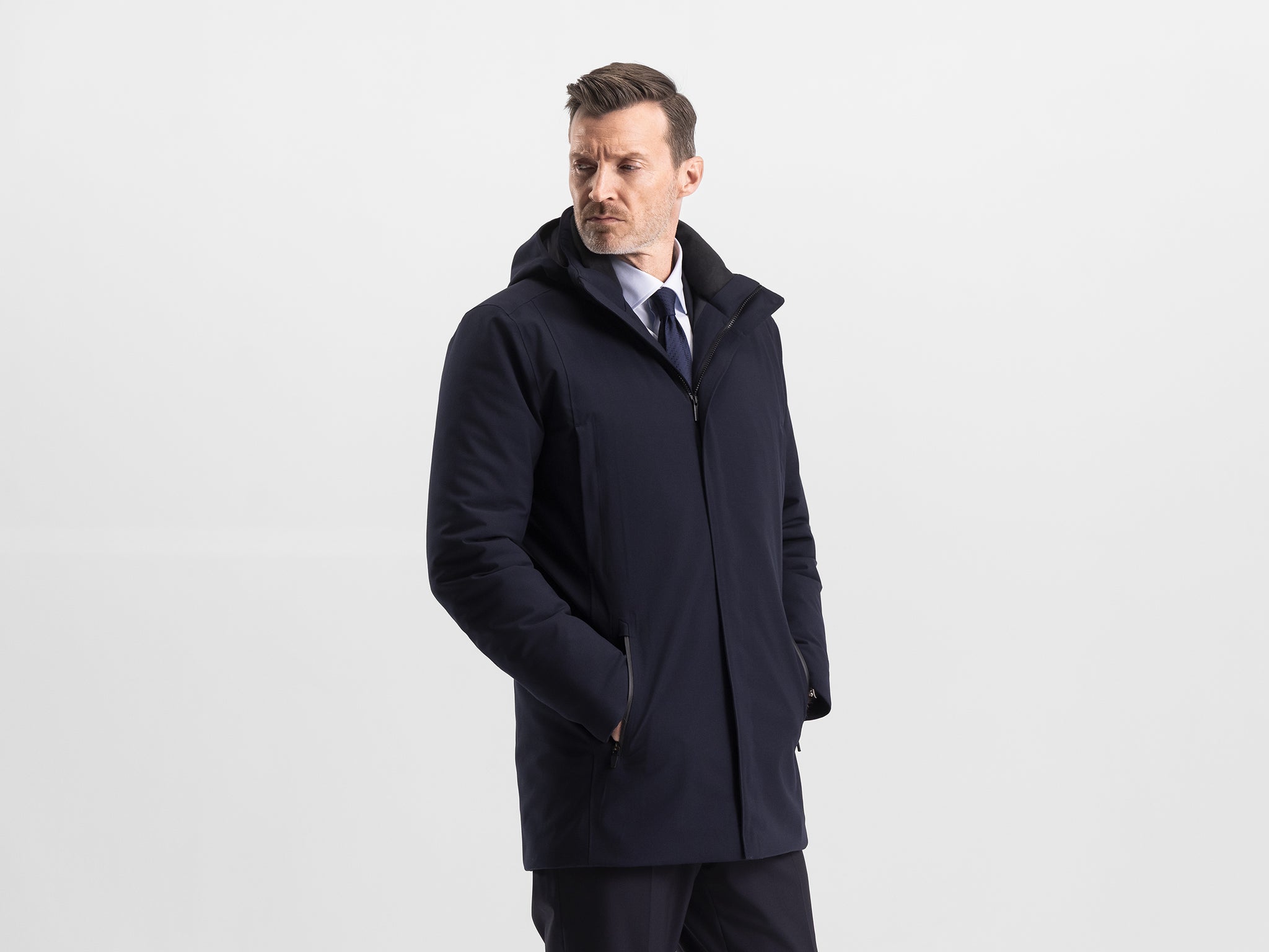 dark navy wool