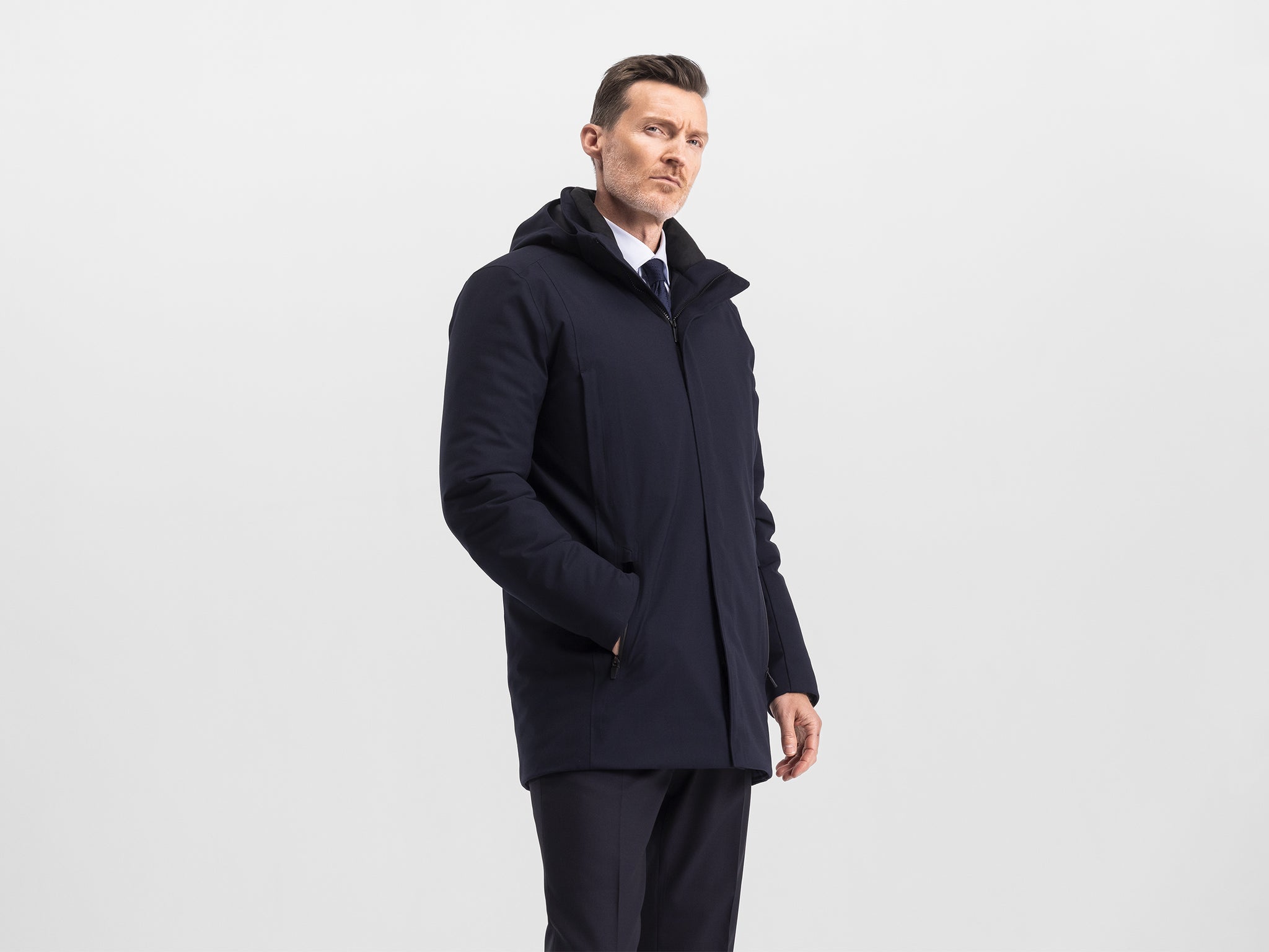 dark navy wool