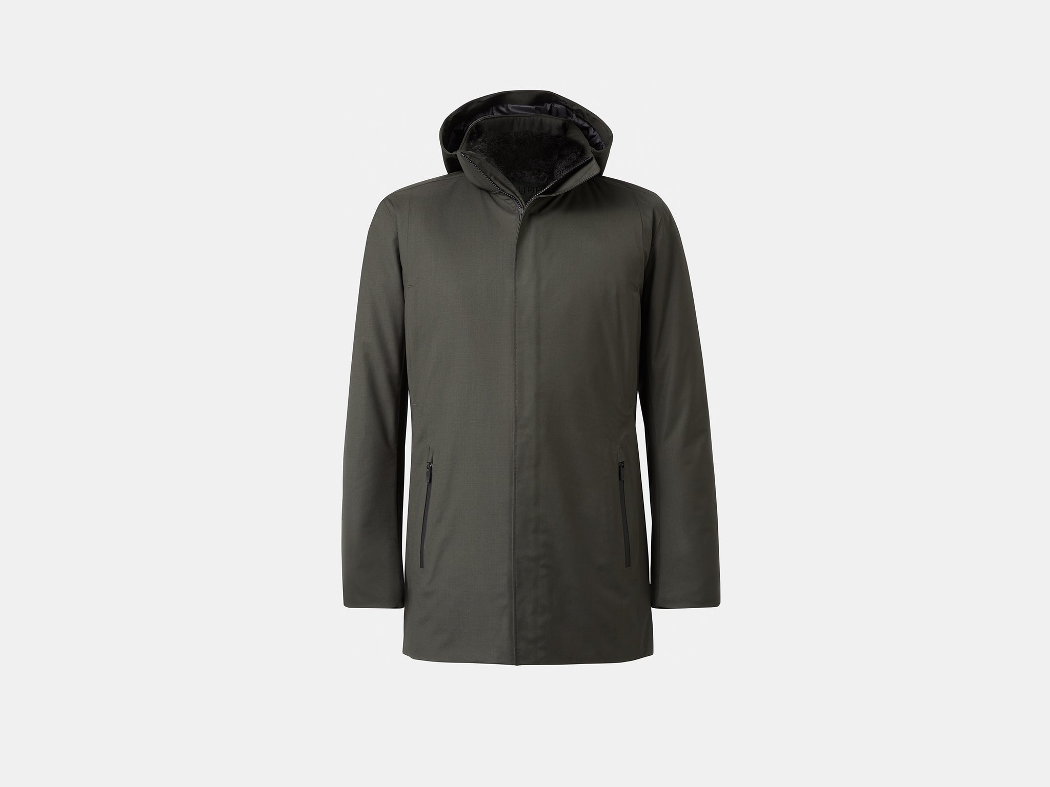pine wool (with fur collar)