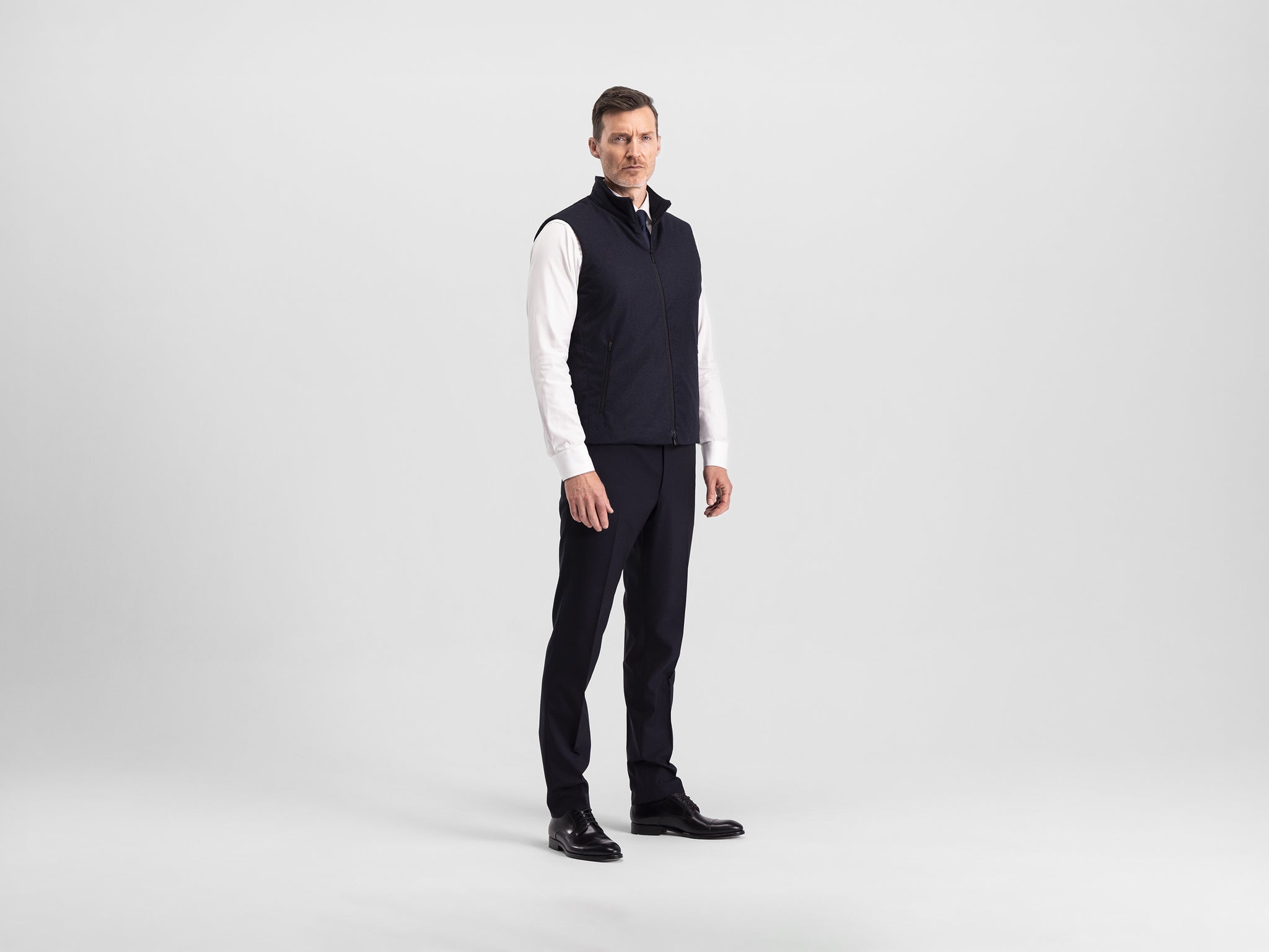 navy melange
