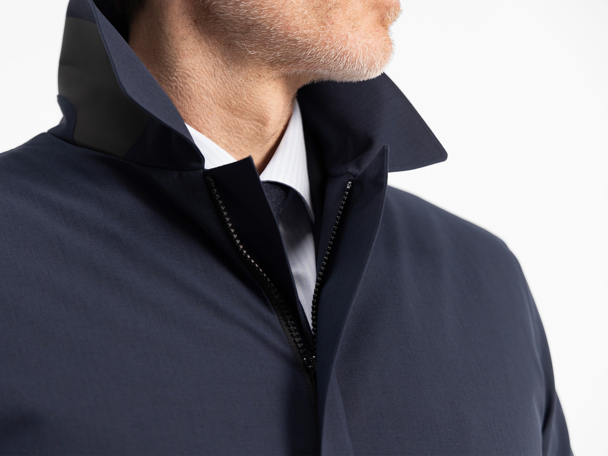 navy herringbone