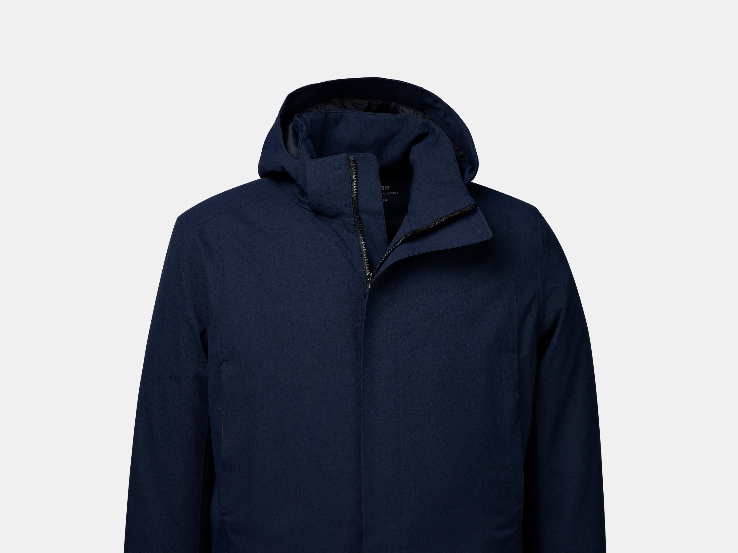 navy herringbone