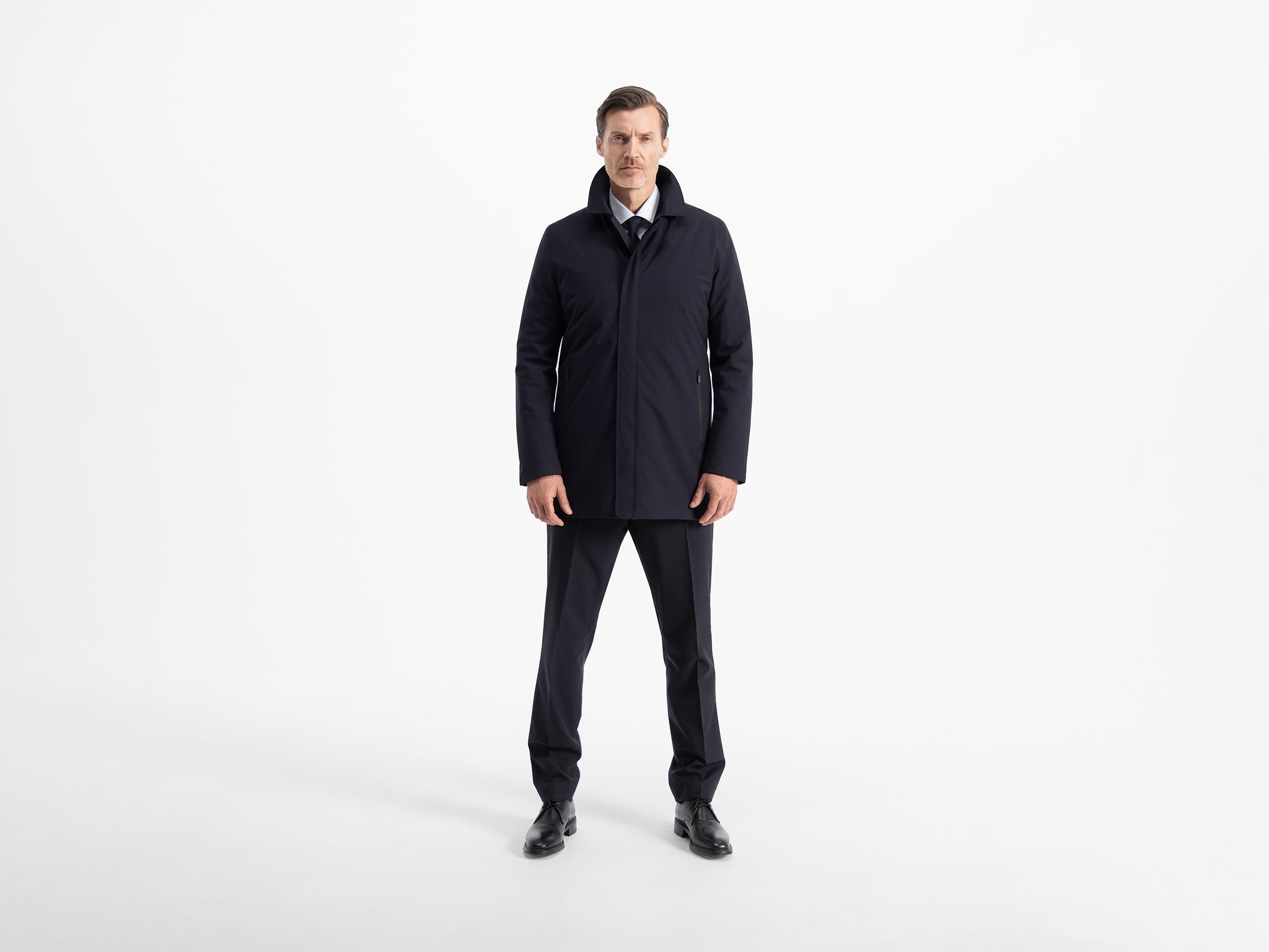 dark navy wool