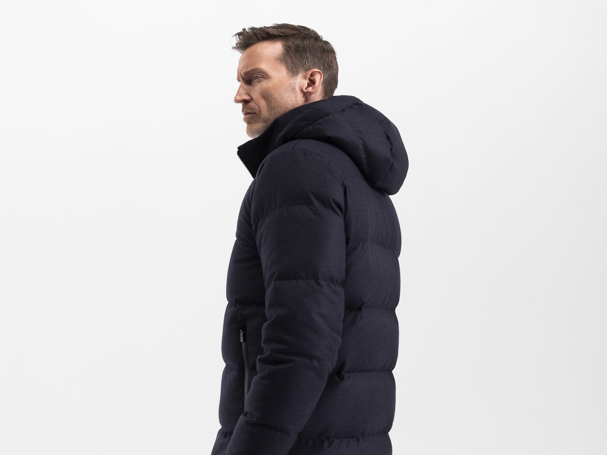navy melange