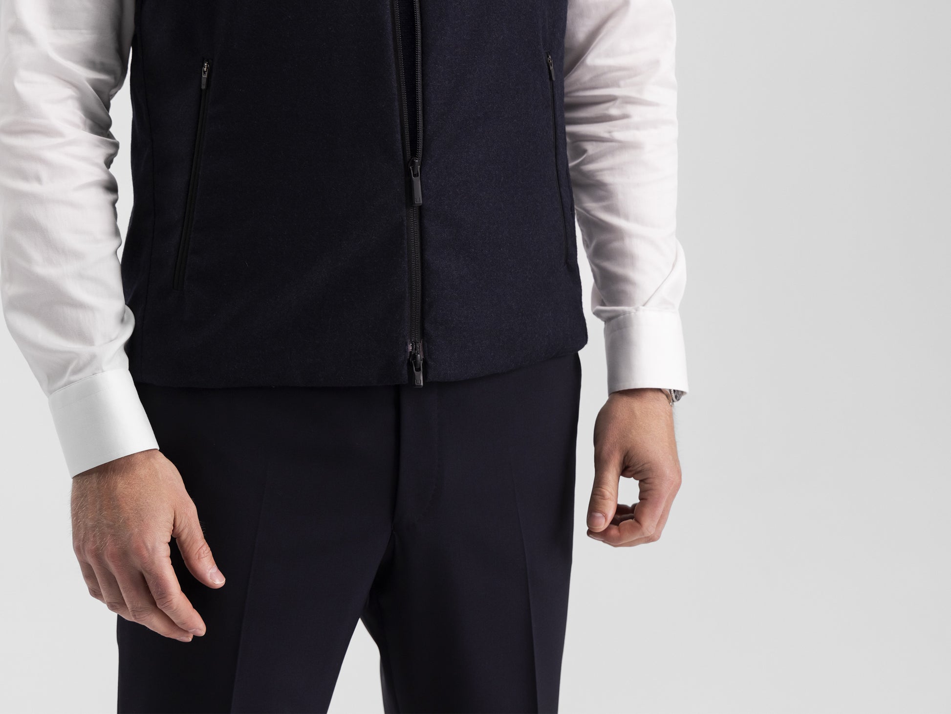 navy melange