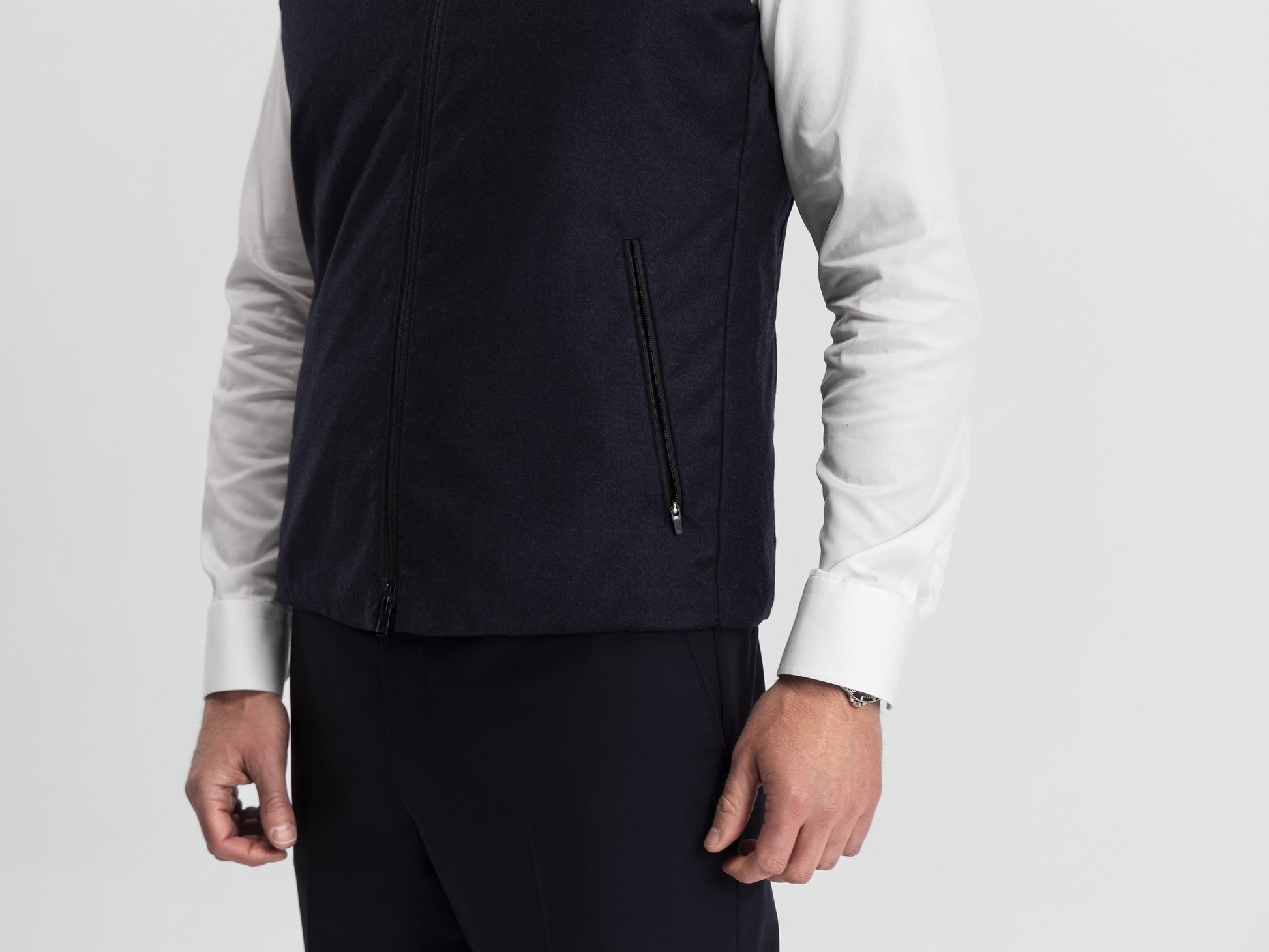 navy melange