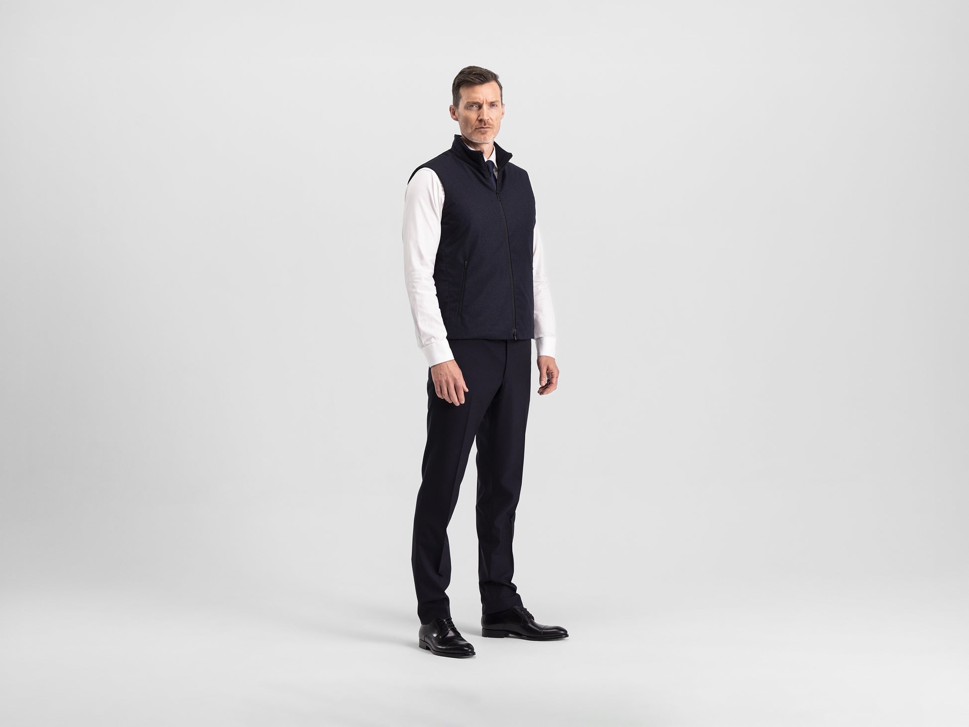 navy melange