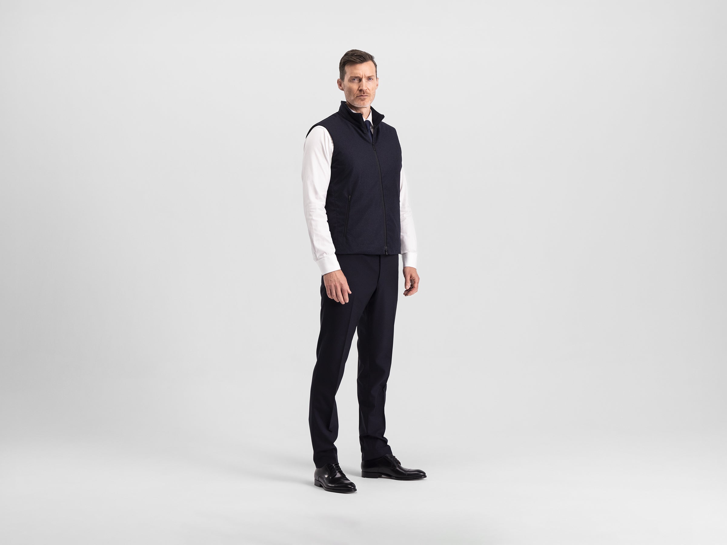 navy melange