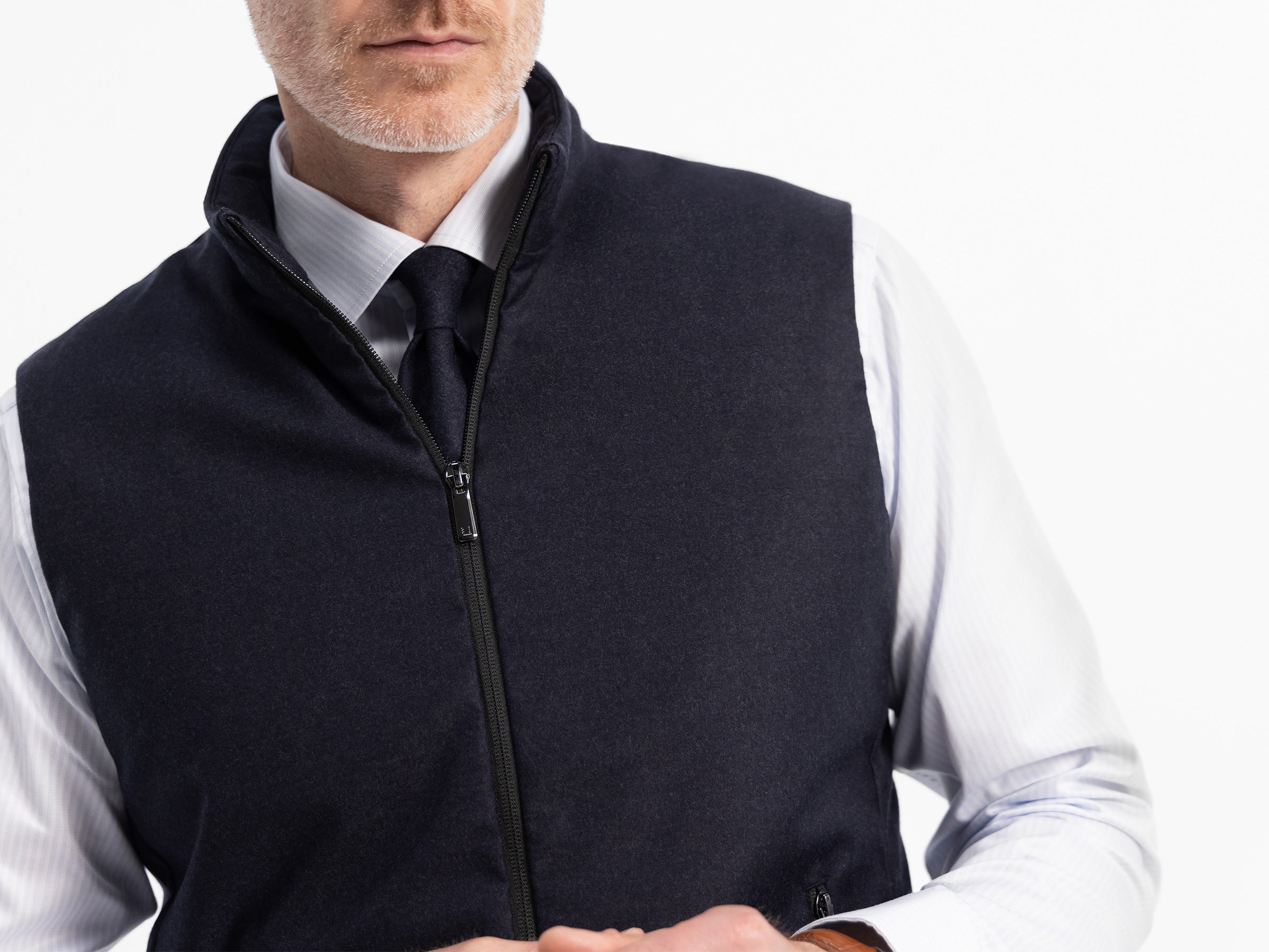 navy melange
