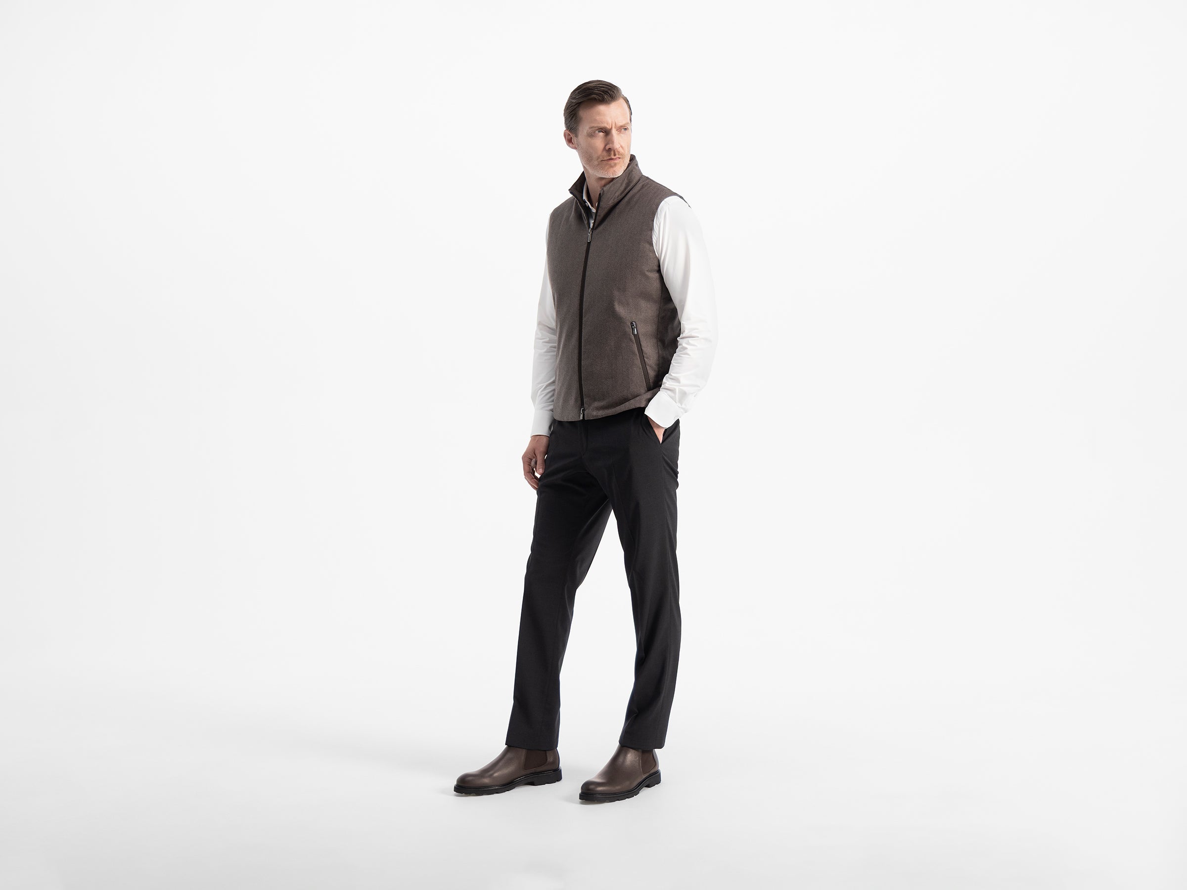 brown herringbone