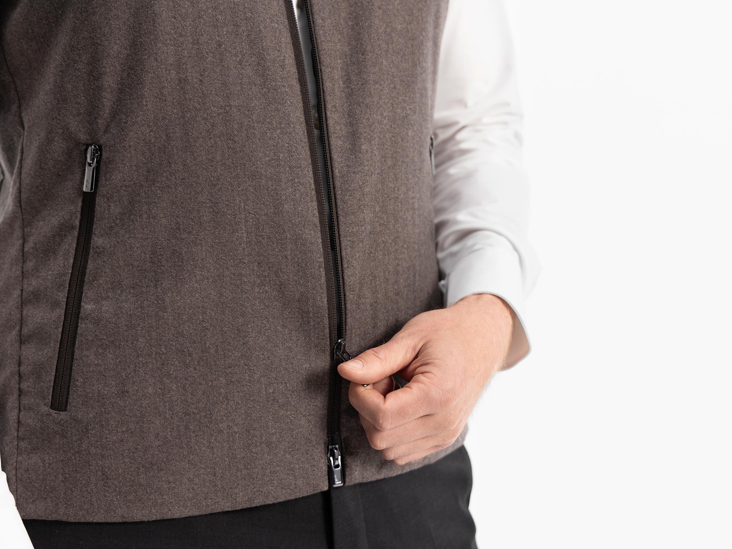 brown herringbone